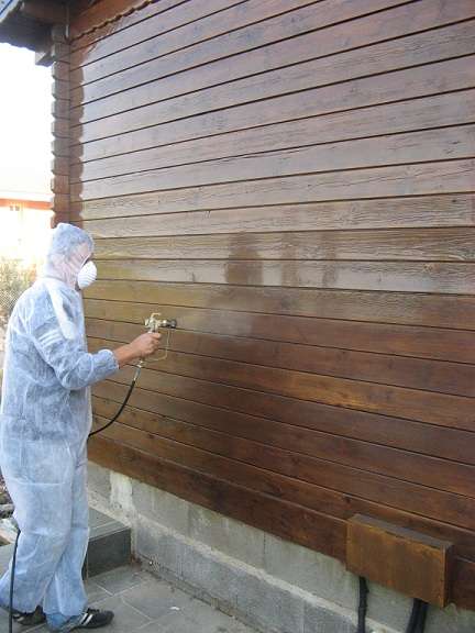 Pintar casa de madera
