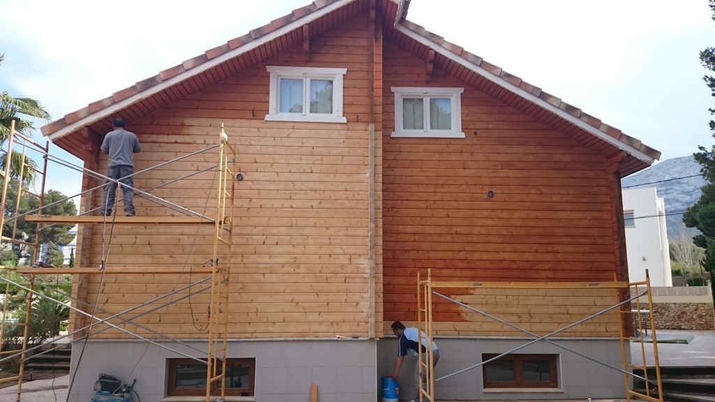 mantenimiento exterior de casas de madera