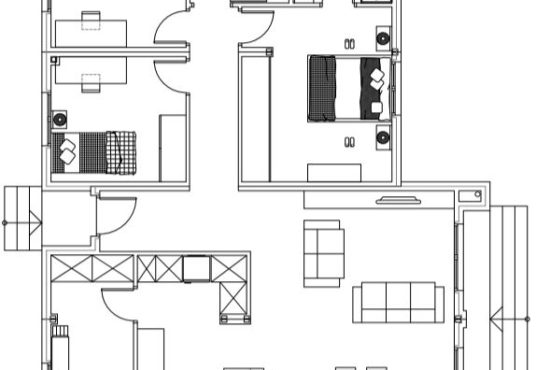 Plano Casa 110 m2 modelo A MCCM Casas